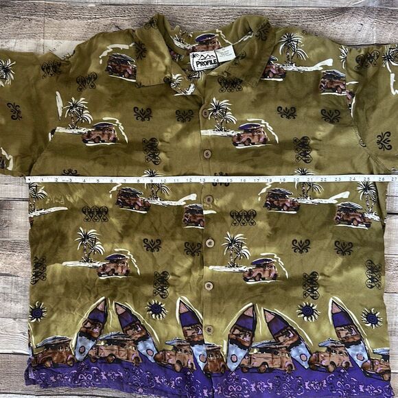 Vintage Profile Hawaiian Aloha Button Up Shirt | 2XL - Picture 2 of 5